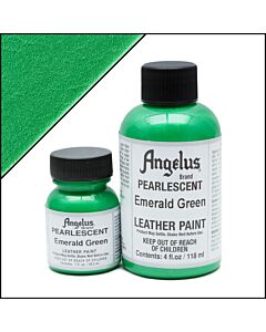 Angelus Pearlescent Emerald Groen Leerverf