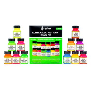 Angelus Leerverf Neon set 12 kleuren